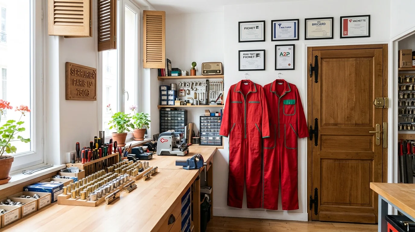 Atelier Serrurier Paris 13e · côté Place d'Italie