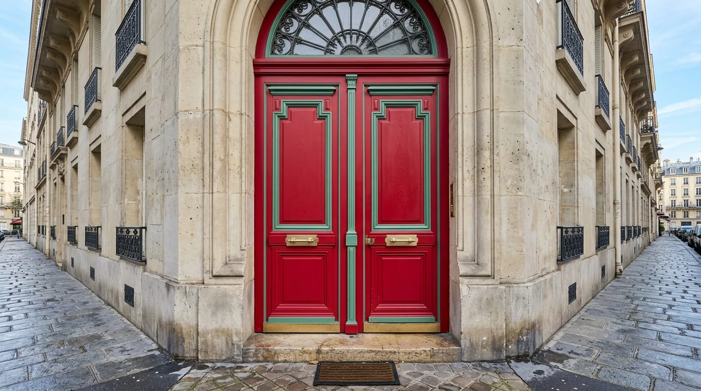 Installateur agréé · double-porte propre, marques expliquées dessous